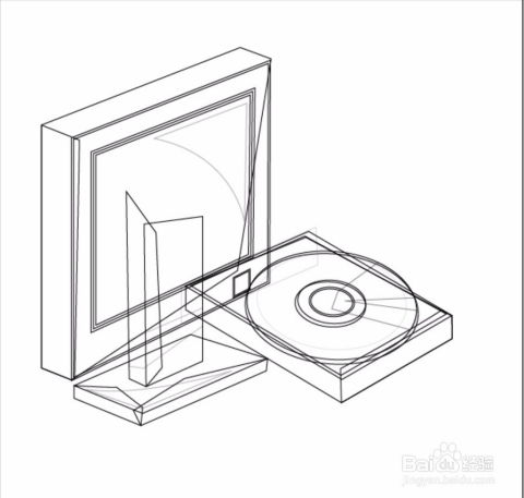 电脑光驱卡通画设计 激活存储微笑的机械艺术